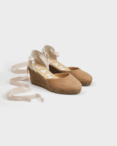Suede Low Wedge Espadrilles - Wedge Espadrilles | 