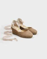 Espadrillas con Zeppa in Pelle Scamosciata - Espadrillas con Zeppa | 