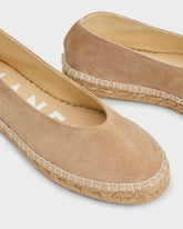 Suede Ballet Flat Espadrilles | 