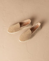 Suede With Faux Fur Flat Espadrilles With Fur - Men's Collection | 