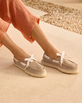 Suede Boat-Shoes Espadrilles - Women's Bestselling Shoes | 