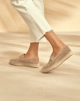 Suede Loafers Espadrilles - Women’s Shoes | 