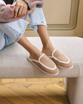 Suede Mules With Faux Fur - Summer Holiday Promo | 