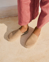 Suede Chunky Mules - Women's Espadrilles | 