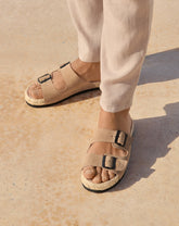 Suede Nordic Sandals - Espadrilles | 