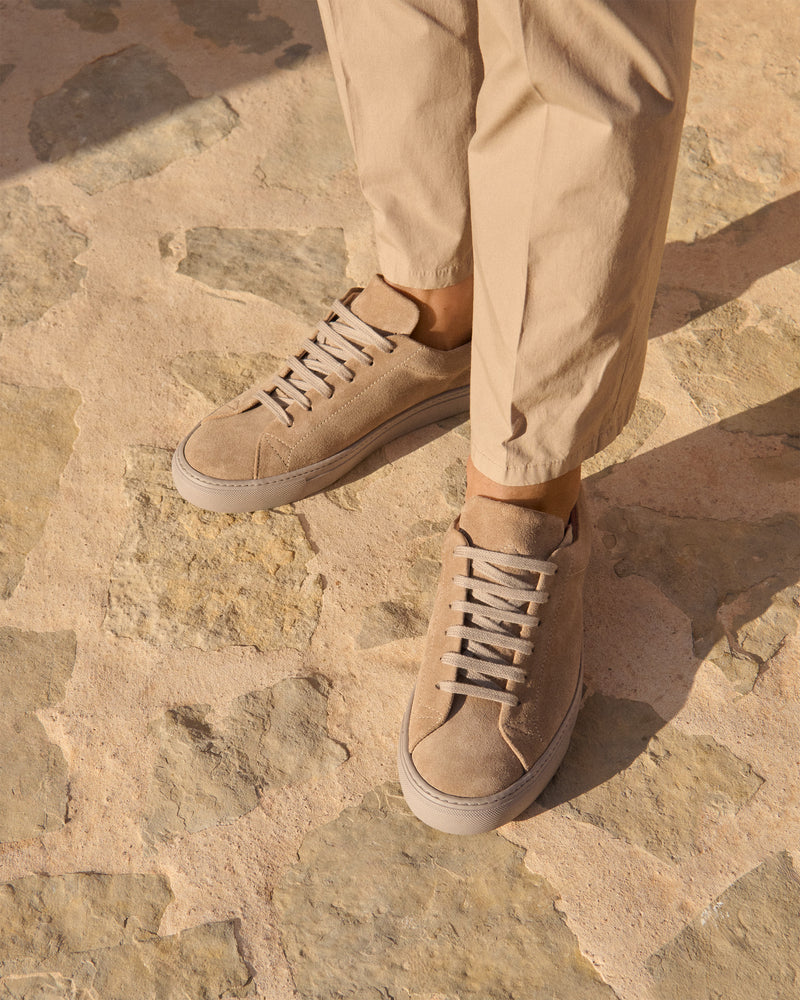 Suede Sneakers - Hamptons Vintage Taupe On Tone