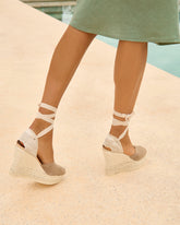 Soft Suede Heart-Shaped<br />Wedge Espadrilles - Women’s Shoes | 