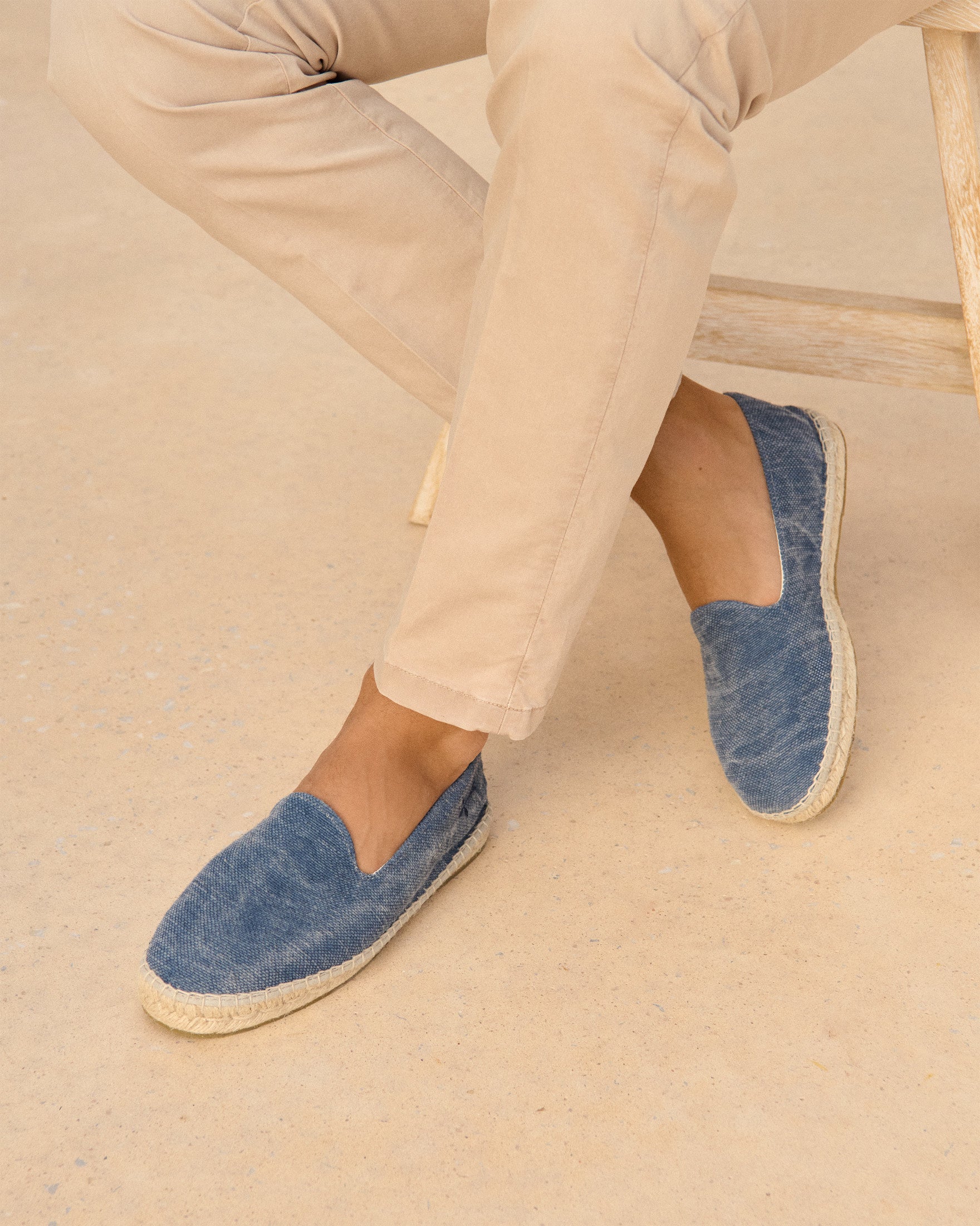 Manebí Canvas Espadrilles - La Havana Blue Baja