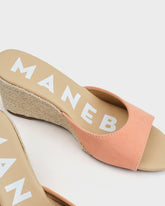 Suede Mule Wedge Espadrilles | 