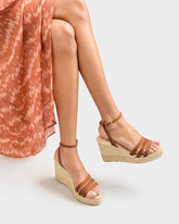 Espadrillas con Zeppa a Tre Fasce in Soft Suede - Espadrillas con Zeppa | 