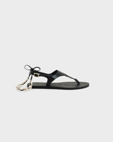 Sandali Infradito in Pelle con Cavigliera di Conchiglie - Scarpe Donna | 