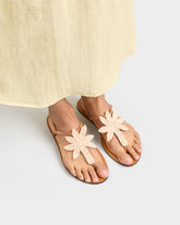 Sandali Infradito in Pelle e Rafia - Scarpe Donna | 