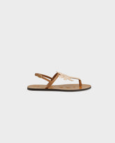 Sandali Infradito in Pelle e Rafia - Scarpe Donna | 