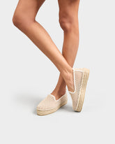 Cotton Net Double Sole Espadrilles - Women’s Espadrilles | 