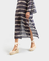 Cotton Net Wedge Espadrilles | 