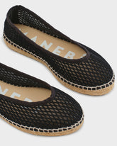 Cotton Net Ballet Flat Espadrilles | 