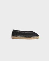 Cotton Net Ballet Flat Espadrilles - Women’s Espadrilles | 