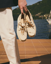 Scarpe da Barca Swan in Denim - Scarpe Uomo | 