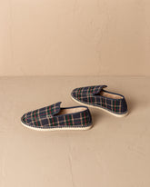 Wool Tartan With Faux Fur Loafers Espadrilles - SPRING PROMO|MEN | 