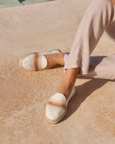 Cotton Linen And Silk<br />Raw Fabric Espadrilles - Men’s Shoes | 