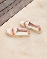 Cotton Linen And Silk Raw Fabric<br />Double Sole Espadrilles | 