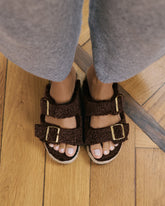 Faux Fur Nordic Sandals With Fur - FAUX FUR FOR EVERYONE | 