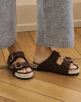 Faux Fur Nordic Sandals With Fur - Summer Holiday Promo | 