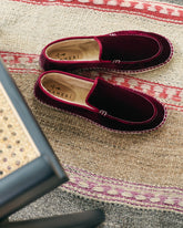 Silk Velvet With Faux Fur Loafers Espadrilles - Men Preview | 