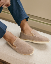 Recycled Felt With Faux Fur Loafers Espadrilles - Summer Holiday Promo | 