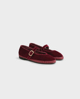 Silk Velvet Mary Jane Slippers - Women's Shoes | 