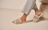 Suede With Faux Fur Flat Sandals With Fur - All products no RTW | 