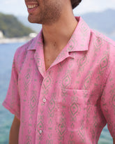 Linen Havana Camp-Collar Shirt | 