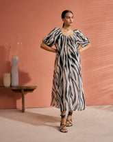 Printed Cotton Silk Voile<br />Capri Dress | 