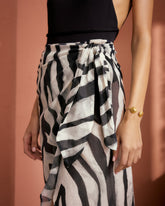 Printed Cotton Silk Voile<br />Lencois Skirt | 