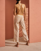 Printed Cotton Silk Voile<br />Belem Trousers | 