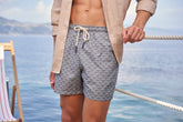 Sketched Waves Swim Shorts - Men's Collection|Private Sale | 