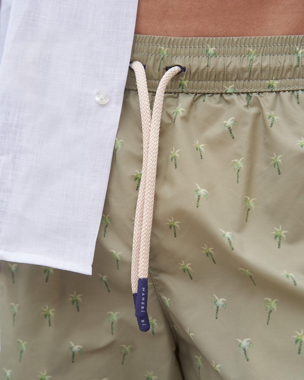 Swim Shorts - Printed Recycled Ultra Light - Sage Palms Watercolors