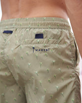 Printed Palms Swim Shorts - Men's Swimwear|Private Sale | 