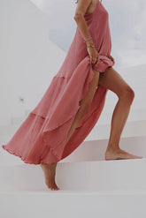 Cotton Silk Crepon Blend Bali Maxi Dress - Online Friends & Family|Summer Edition 26 | 