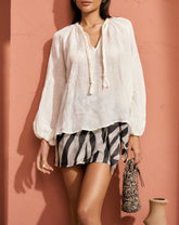 Linen Gauze Mykonos Shirt - Women's Bestselling RTW | 