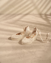 Cotton Crochet Wedge Espadrilles - Online Friends & Family|Summer Edition 26 | 