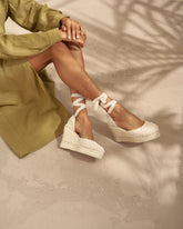 Cotton Crochet Wedge Espadrilles - Online Friends & Family|Summer Edition 26 | 