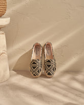 Raffia Pattern Double Sole Espadrilles - Women’s Shoes | 
