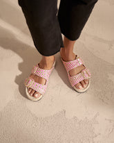 Raffia Pattern Nordic Sandals | 