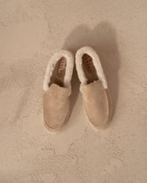 Suede With Faux Fur Loafers Espadrilles - Summer Holiday Promo | 