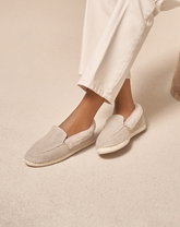 Organic Hemp With Faux Fur Loafers Espadrilles | 