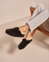 Suede With Faux Fur Clog Mules With Fur - Collezione Faux Fur Donna | 