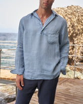 Washed Linen Nassau Polo Shirt - Men’s Collection | 