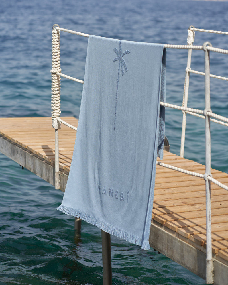 Jacquard Beach Towel - Indigo