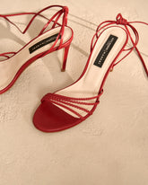 Savana Leather Braided Heels - Women’s Sandals | 
